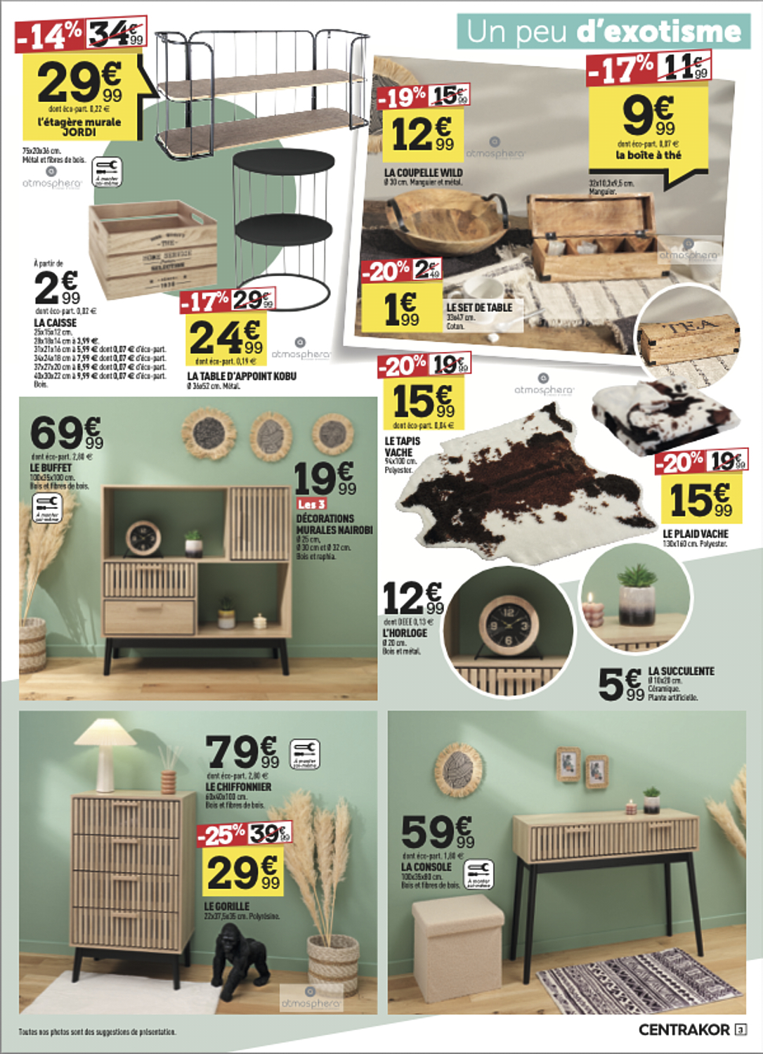 Publicité de mobilier et objets de décoration intérieure avec étagères, tapis, buffets et tables. Par Studio ZE, photographe de décoration à Toulouse.